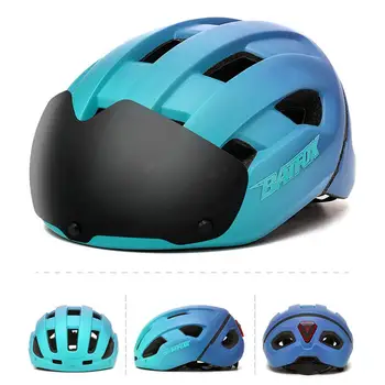Велосипеден шлем, велосипедни каски, дишаща едно парче дизайнерски аксесоар, велосипеди каска за каране на скейтборд с led осветление за улици