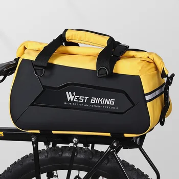 Велосипедна задната част на чантата, 25Л, водоустойчив мотор чанта за багажник, с голям капацитет, богат на функции твърда обвивка, материал TPU, чанта за опашката, съоръжения
