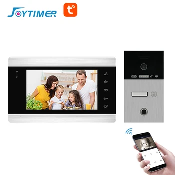 Видео домофон Joytimer WiFi за дома системи за контрол на достъпа, видео домофон Sasha, звънец с поддръжка на RFID-карти, отключване на пръстови отпечатъци
