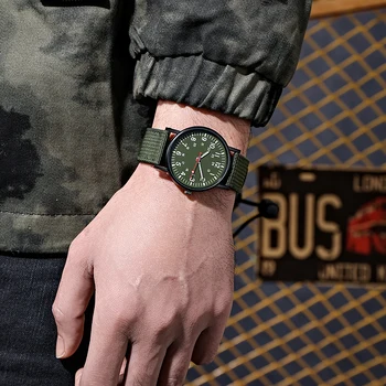Военни часовници с светящимся найлонови каишка, мъжки ръчен часовник, dr. ръчен кварцов спортни часовници Relojes ал Hombre Relogio Masculino