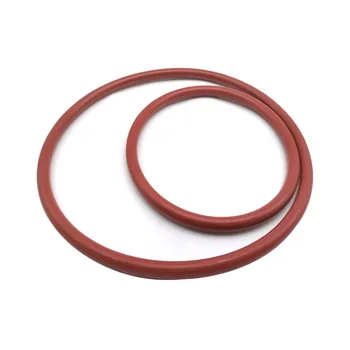 външен Диаметър 170 mm, Дебелина на гъвкавите Силиконови пръстени за Запечатване 3,5 мм, Тухла-Червен