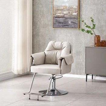 Въртящо козметично коса стол за полагане на изпражненията Хидравлично метално луксозно коса стол Професионална мебели за интериора на Sandalye HDH