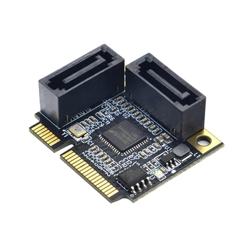ГОРЕЩ Конвертор PCI-E PCI Express 2 порта SATA 3.0 SSD HDD Контролер SATA3 Карта за разширяване на SATA Multiplier Допълнителна карта