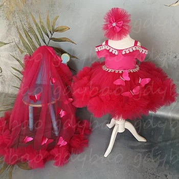 Детски очарователни рокли с цветя модел за момичета за жените, сватбена кутия трапецовидна форма, рокли за партита с дължина до коляното, реалното изображение
