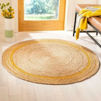 Джутовый тъкани естествен килим 100% Стил, обратим, в селски стил, декоративни килими за дома, хол