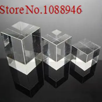 Добро Качество на 10шт Кристален Куб K9 Crystal Празен Блок Дялан Бял Материал, Ембриони за 3d Лазерно Гравиране Занаят, Изкуство Подарък Награда
