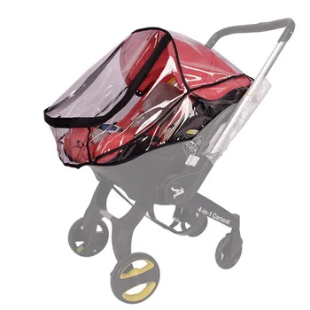 Дъждобран за детска количка 4 в 1, индивидуални аксесоари за колички, отдушник на двоен цип, добре е съвместимо с подобна количка