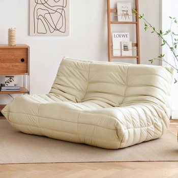 Дълги мека мебел за хол с възглавници в скандинавски стил, спускащите мързелив минималистични диван, спускащите се диван за хола, мебели за дома Da Soggiorno