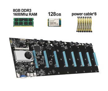 Дънна платка S37 DDR3 памет 8G 128G твърд диск MSATA в събирането на