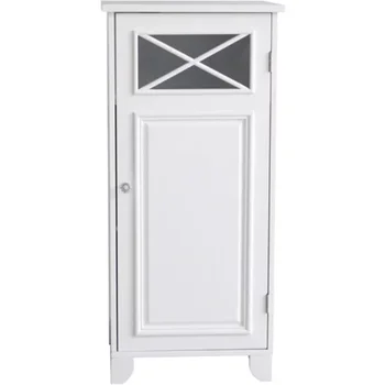 Дървени етаж шкаф Dawson с крестообразным формованием, бял