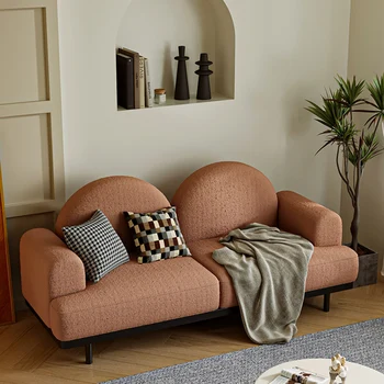 Етаж разтегателен средата на века с откидывающимся седалка Love Garden Луксозен дизайнерски диван-futon легло, диван, Дивани, Модерни мебели Sillon Nordic