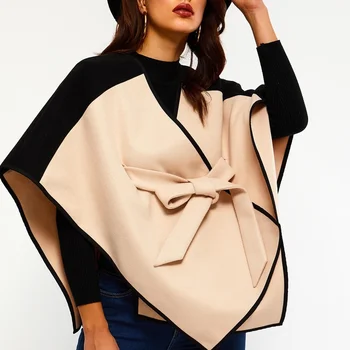 Жена пелерина, шал, плетена вълнена жилетка, нерегулярная шал, женски вязаный вълнен пуловер, есен 2022, ново модно разлика палто, наметало