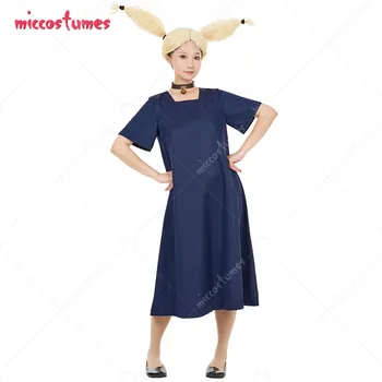 Женски костюм за cosplay Момо Нисимия, дълга рокля, с огърлица и завязками за коса