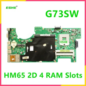 За ASUS G73 G73S G73SW дънна Платка на Лаптоп G73SW дънна платка REV2.0 HM65 2D 4 слота за памет 100% тестова работа
