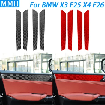 За BMW X3 F25 2011-17 X4 F26 14-17 във вътрешния Панел на Вратите От Въглеродни Влакна, Декоративни Ленти и Аксесоари За Декорация на Интериора на Колата Стикер