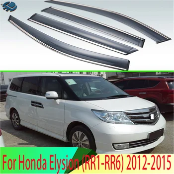 За Honda Elysion (RR1-RR6) 2012-2015 Пластмасов Външен Козирка Вентилационни Завеси на Прозореца Защита От Слънце и Дъжд Дефлектор 4 бр.