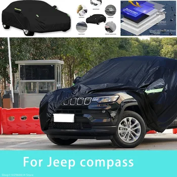 За Jeep compass Външна защита на пълни автомобилни седалките Снежна покривка козирка Водоустойчив прахозащитен външни автомобилни аксесоари