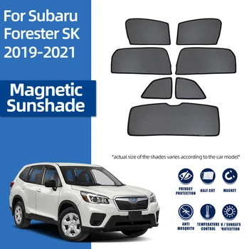 За Subaru Forester SK 2019-2023 Магнитен Авто сенника на Предната и Задната Рамка на Предното Стъкло Завеса Задната Страна на Детско Прозорец на сенника