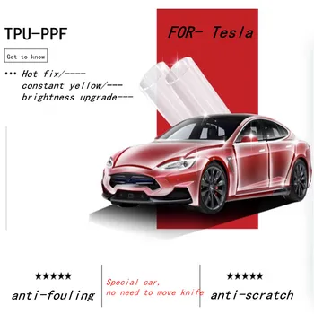 За Tesla, Модел 3 Y S X Купето на Автомобила TPU Защитно Фолио За Боя Стикер Самовосстанавливающаяся PPF TPU Прозрачен филм