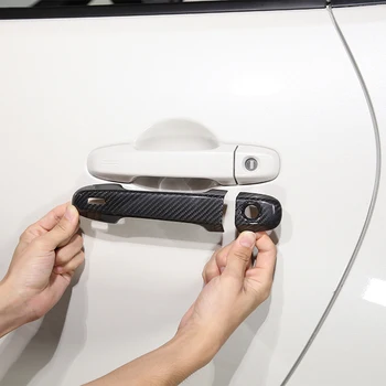 За Toyota 86, Subaru BRZ 2012-2022, декорация на външни дръжки на автомобила, стикер на капака, защита на външни дръжки от настоящето въглеродни влакна, достъп