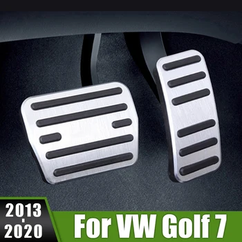 За Volkswagen VW Golf 7 MK7 2013-2018 2019 2020 Алуминиева Автомобилна Газова педала на Газта, Спирачна Накладка На Педала на Кутията Нескользящая Тампон Аксесоари