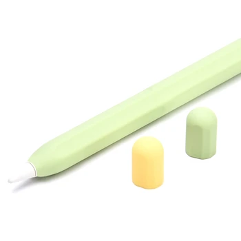 За писалки Apple Pencil 2-ро поколение, ръкав за стилуса, силиконов защитен ръкав в тон, зелен