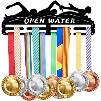 Закачалка за медала по плуване на Притежателя на Дисплея се възползват от денонощна медали по водни спортове за монтиране на стена на притежателя за дисплея на награди кука Закачалка декор