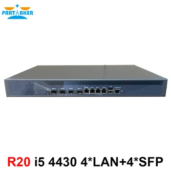 Защитна стена 1U case сървър рутер с 4 SFP intel i350 4 *82574L Gigabit lan Intel Core i5 4430 3,0 Ghz РОС Wayos и т.н. 2G RAM 32G SSD