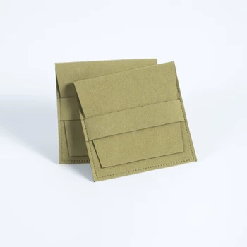 Зелени Кадифени Подаръчни комплекти от Микрофибър 8x8 см, Органайзер За Бижута, Аксесоари, Торбички, Сватбената Чанта за шоколадови Бонбони, Може да е Поръчка, Лого