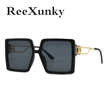 Извънгабаритни квадратни слънчеви очила за жени 2021, модерен класически слънчеви очила D-образна форма, vintage слънчеви очила за мъже, ретро нюанси UV400 Zonnebril Dames