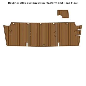 Изработена по поръчка плавательная платформа Bayliner 2855 с глава от пяна EVA, тиковая на палубата, подложка за пода