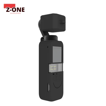 Имат преносими PTZ камера с 2 очи, черен силиконов комплект от 2 теми, защита от прах и драскотини от силиконовата смола за DJI Osmo