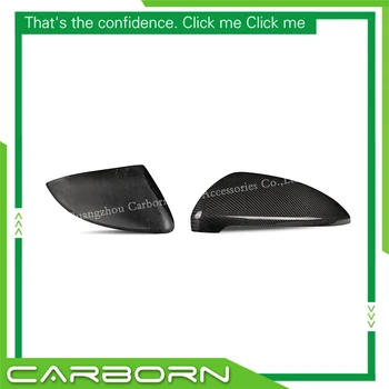Капак огледала от Въглеродни влакна За Volkswagen Golf 7 MK7 Gti R20 2013 2014 2015 2016 Черен Гланц Добавяне На/1:1 Стил на Замяна