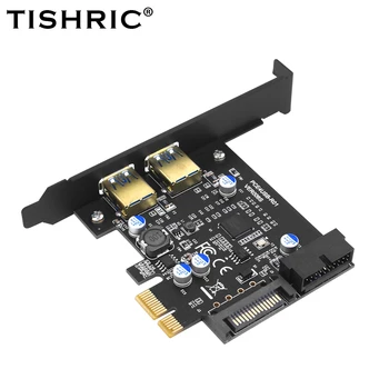 Карта на адаптера TISHRIC PCI-E към USB 3.2 Gen 1 5 Gbit/с USB3.0 Hub PCI карта PCI Express Карти за разширяване на Mastercontrol D720201