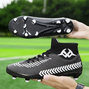 Качествена нескользящая футболна обувки Messi на Едро за футзала, здрави футболни обувки Sociaty, спортни маратонки за жени TF/AG
