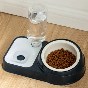 Керамична купа за котки и кучета за защита на шийката на матката Автоматична питейна вода за предотвратяване на преобръщане Леген за котешки храна Стоки за котки