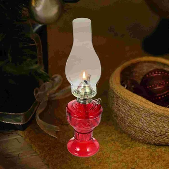 Керосин лампа Ретро стъклен маслен походный фенер Ретро походный фенер Тенис на походный фенер Храм Домакински къмпинг