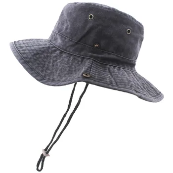 Ковбойская шапка в стил Уестърн, мъжки и дамски, рибарска шапка за къмпинг, лятна моющаяся шапка с сенника, шапка за катерене, солнцезащитная шапка