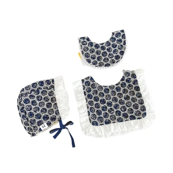 Комбинираната Непромокаеми бебешки лигавници и кърпичка, Стилни бебешки Лигавници с Шапка, идеални за хранене и за игра, комплект от 3 теми Y55B