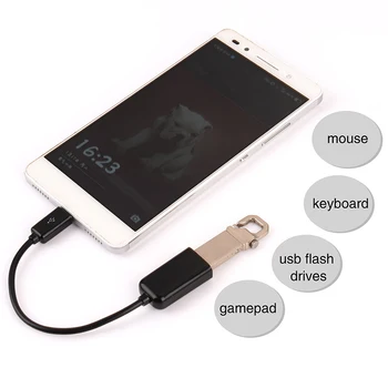 Конвертор USB Micro между мъжете и USB-жени, кабели и адаптери OTG, леки къси преносими адаптери за вашия телефон Android, OTG USB кабел