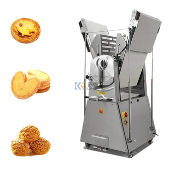 Кондитерское обзавеждане Машина за раскатки тест, машина за раскатки кроасани Електрическа машина за раскатки на тесто за кроасани, зърнени Търговски