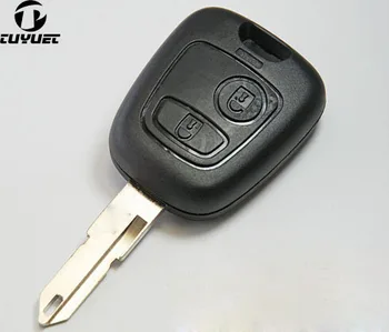 Корпус дистанционно ключ с необрезным острие е подходящ за Citreon C2 Fob, калъф за автомобилни ключове, 5 бр./лот
