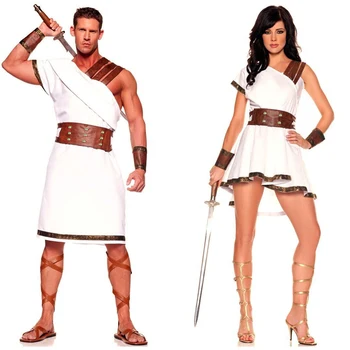 Костюм на Древен Египет за възрастни, жени, мъже, Карнавал, Хелоуин, маскарадная дрехи, Римски войник, cosplay, облекло