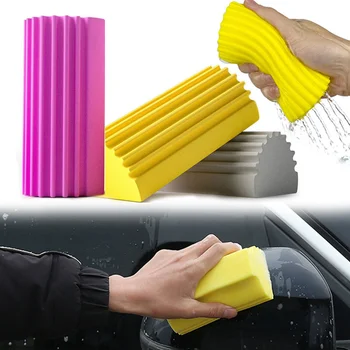 Кърпа за влажно почистване на автомобила, за многократна употреба гумичка, подобно на гъба, четка, щори, стъклени первази, вентилационни отвори, парапети, огледална парцал за прозорци, инструменти за почистване на
