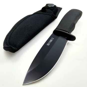 Малък прав нож, ножове с фиксирано острие, походный нож, нож за оцеляване на открито, универсален джобен ловен нож, инструменти EDC + ABS обвивка