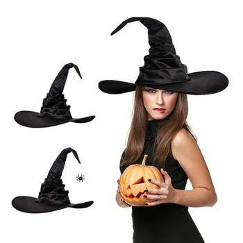 Маскарадная парти Мини висулка във формата на паяк, шапчица магьосник, подпори за cosplay на Хелоуин, шапка на вещица, аксесоар за училището костюм в 