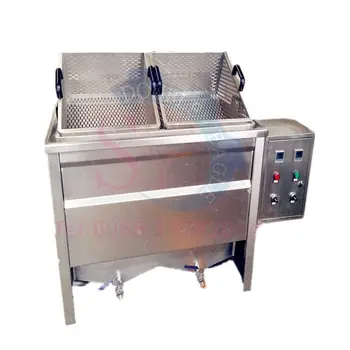Машина за непрекъснато печене, търговски малка електрически фритюрник за замразени пържени картофи, смесени с вода и масло, с един резервоар за пържени картофи KFC