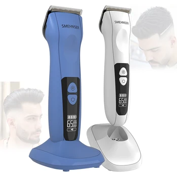 Машинки за подстригване на коса за мъже, професионален безжична машинка за подстригване за коса, която се презарежда за подстригване на коса, комплект за възрастни, led дисплей