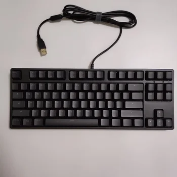Механична клавиатура на NEDYALKO Black 87 черешово-кафяви ключове детска клавиатура rk87 с бяла led подсветка NKRO