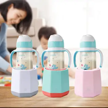 Миксер за бебешки бутилки Hands Free Електрически миксер за мляко на прах за кърмачета, преносима бутилка за хранене, шейкър, USB зареждане, дълъг